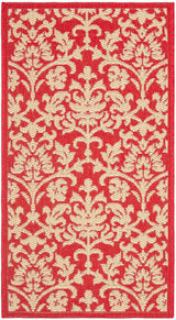 Safavieh Courtyard cy3416 - 3707 Red / Natural Rugs - Safavieh - cy3416 - 3707 - 5r