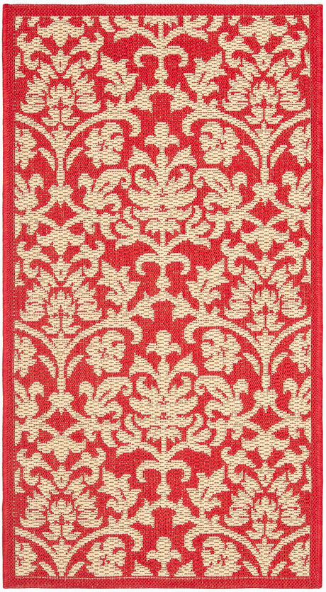 Safavieh Courtyard cy3416 - 3707 Red / Natural Rugs - Safavieh - cy3416 - 3707 - 5r