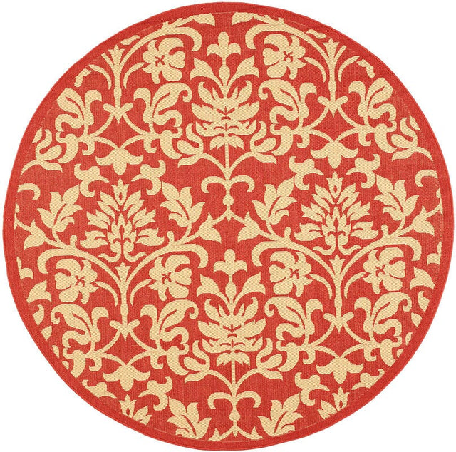 Safavieh Courtyard cy3416 - 3707 Red / Natural Rugs - Safavieh - cy3416 - 3707 - 5r