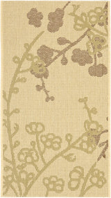 Safavieh Courtyard 2'-0" x 3'-7" Rug in Natural / Olive