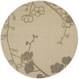Safavieh Courtyard 6'-7" x 6'-7" Rug in Natural / Olive