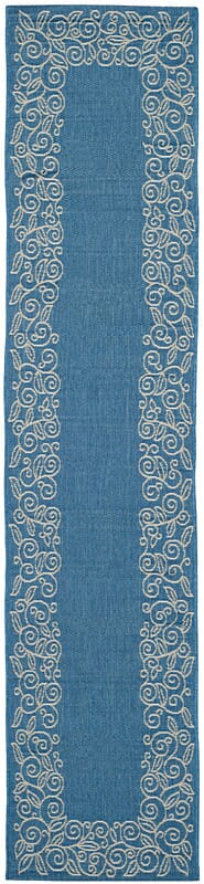 Safavieh Courtyard cy5139c Blue / Ivory Rugs - Safavieh - cy5139c - 210