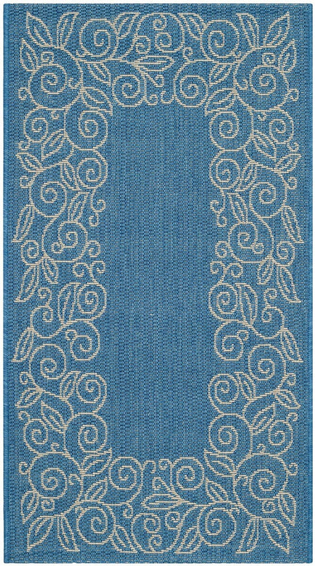 Safavieh Courtyard cy5139c Blue / Ivory Rugs - Safavieh - cy5139c - 7r