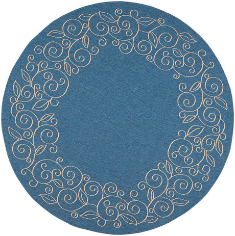 Safavieh Courtyard cy5139c Blue / Ivory Rugs - Safavieh - cy5139c - 7r