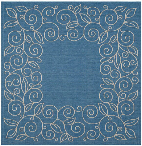 Safavieh Courtyard cy5139c Blue / Ivory Rugs - Safavieh - cy5139c - 7sq