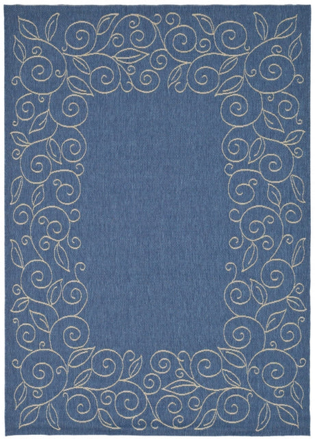 Safavieh Courtyard cy5139c Blue / Ivory Rugs - Safavieh - cy5139c - 7sq