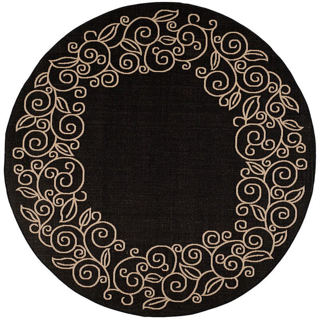 Safavieh Courtyard cy5139d Black / Sand Rugs - Safavieh - cy5139d - 7r