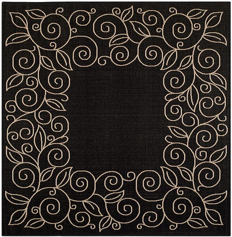 Safavieh Courtyard cy5139d Black / Sand Rugs - Safavieh - cy5139d - 7sq