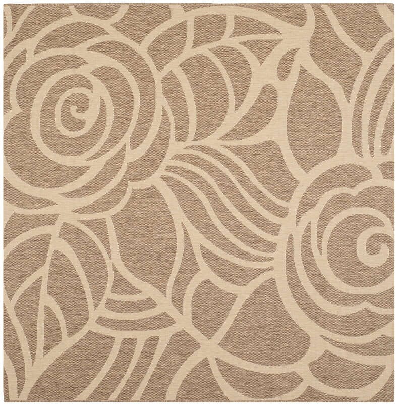 Safavieh Courtyard cy5141b Coffee / Sand Rugs - Safavieh - cy5141b - 8sq