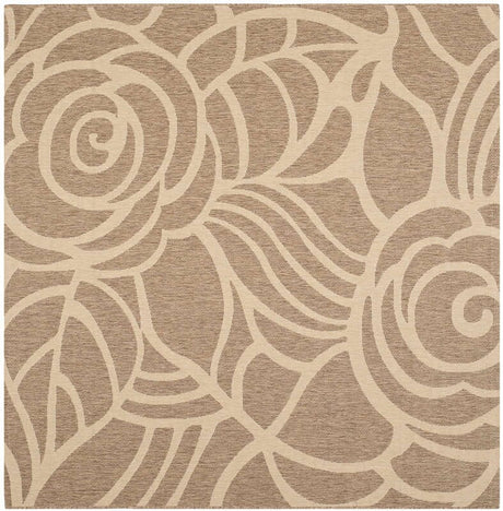 Safavieh Courtyard cy5141b Coffee / Sand Rugs - Safavieh - cy5141b - 8sq