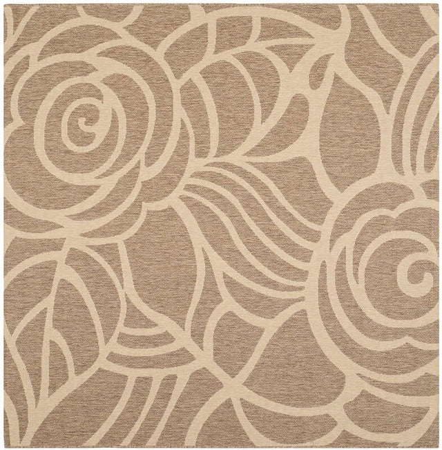 Safavieh Courtyard cy5141b Coffee / Sand Rugs - Safavieh - cy5141b - 8sq