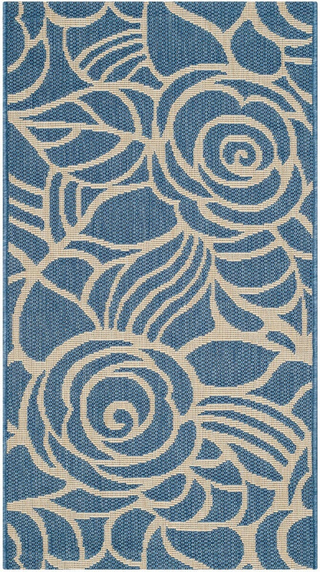 Safavieh Courtyard Cy5141C Blue / Beige Rugs - Safavieh - cy5141c - 8r