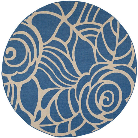 Safavieh Courtyard Cy5141C Blue / Beige Rugs - Safavieh - cy5141c - 8r