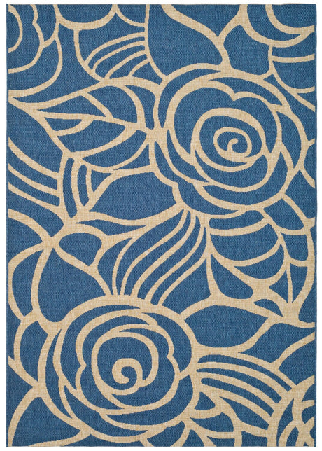 Safavieh Courtyard Cy5141C Blue / Beige Rugs - Safavieh - cy5141c - 8sq