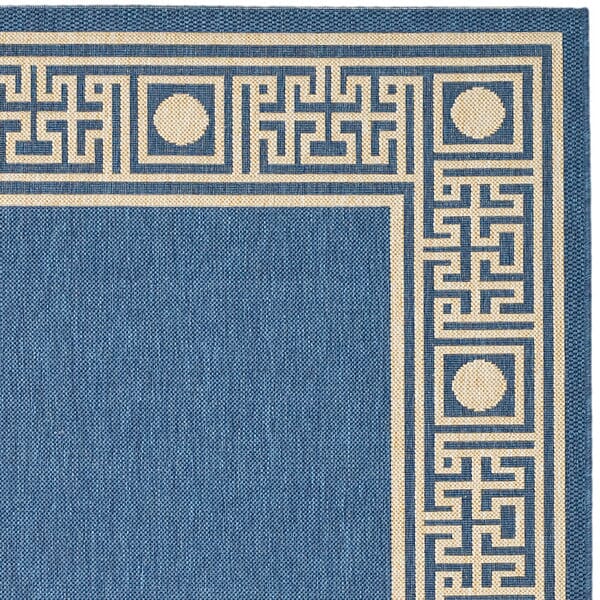 Safavieh Courtyard cy5143c Blue / Ivory Rugs - Safavieh - cy5143c - 3