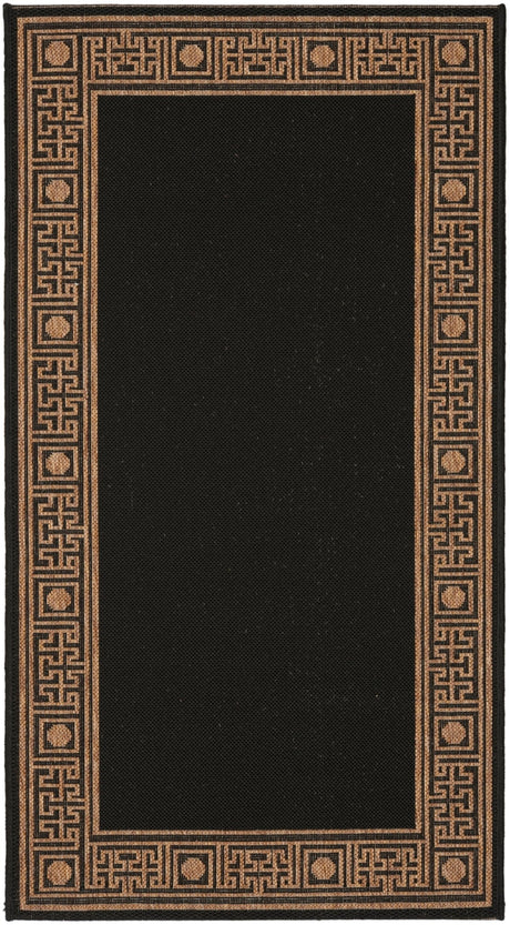 Safavieh Courtyard Cy5143G Black/Coffee Rug - Safavieh - cy5143g - 210