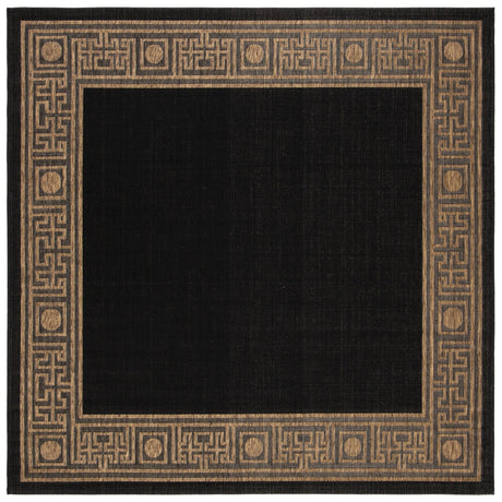 Safavieh Courtyard Cy5143G Black/Coffee Rug - Safavieh - cy5143g - 7sq