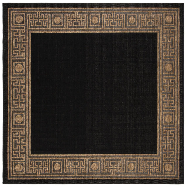 Safavieh Courtyard Cy5143G Black/Coffee Rug - Safavieh - cy5143g - 7sq