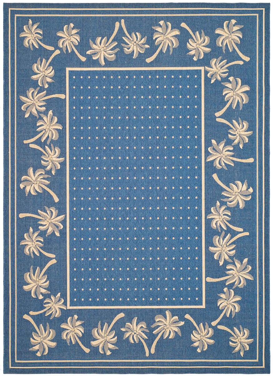 Safavieh Courtyard cy5148c Blue / Ivory Rugs - Safavieh - cy5148c - 3