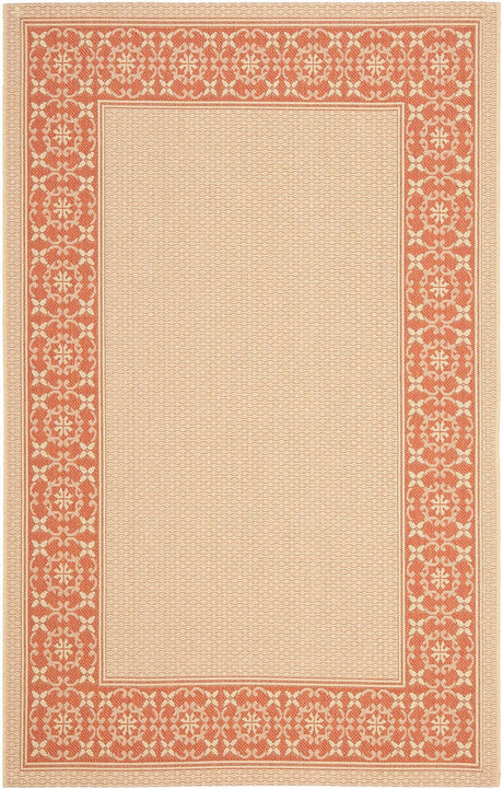 Safavieh Courtyard Cy6003 - 11 Cream / Terracotta Rugs - Safavieh - cy6003 - 11 - 4