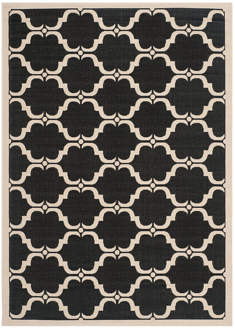 Safavieh Courtyard Cy6009 - 226 Black / Beige Rugs - Safavieh - cy6009 - 226 - 3