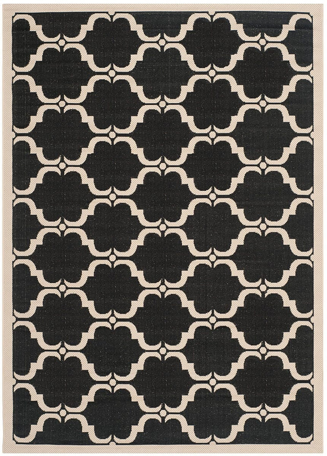 Safavieh Courtyard Cy6009 - 226 Black / Beige Rugs - Safavieh - cy6009 - 226 - 3