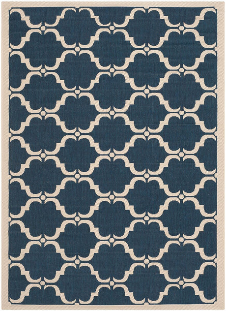 Safavieh Courtyard Cy6009 - 268 Navy / Beige Rugs - Safavieh - cy6009 - 268 - 2