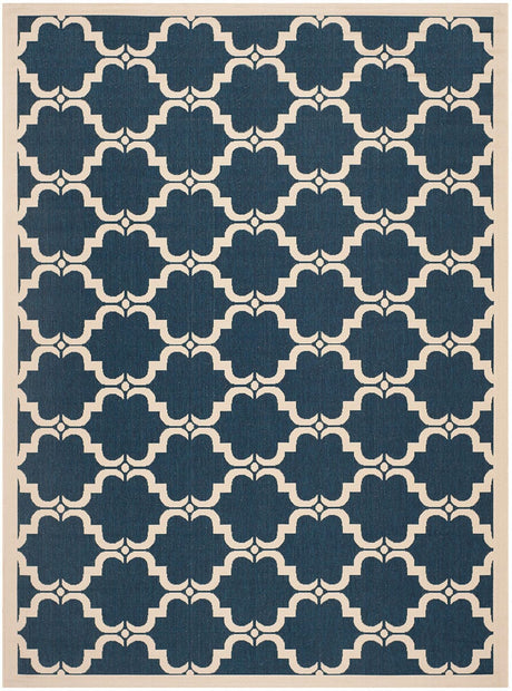 Safavieh Courtyard Cy6009 - 268 Navy / Beige Rugs - Safavieh - cy6009 - 268 - 5r