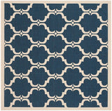 Safavieh Courtyard Cy6009 - 268 Navy / Beige Rugs - Safavieh - cy6009 - 268 - 5sq