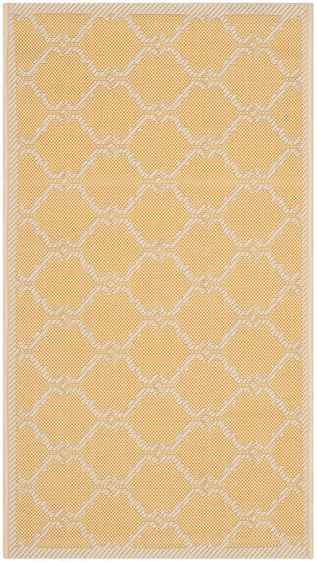 Safavieh Courtyard Cy6009 - 316 Yellow / Beige Rugs - Safavieh - cy6009 - 316 - 5r