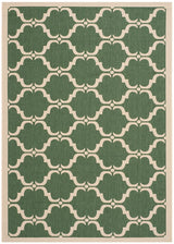 Safavieh Courtyard Cy6009 - 332 Dark Green / Beige Rugs - Safavieh - cy6009 - 332 - 2