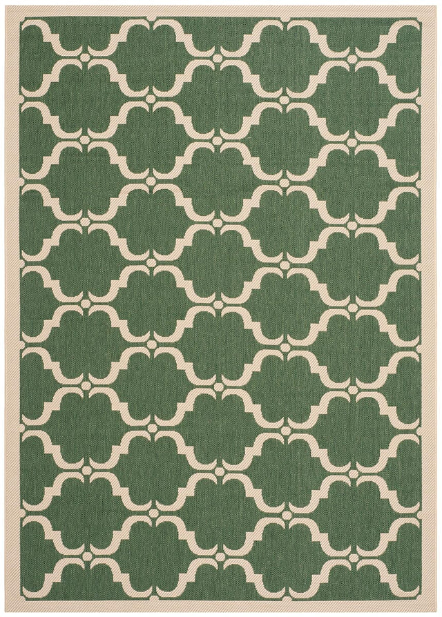 Safavieh Courtyard Cy6009 - 332 Dark Green / Beige Rugs - Safavieh - cy6009 - 332 - 2