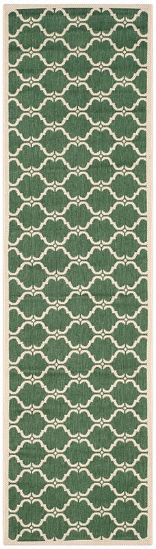 Safavieh Courtyard Cy6009 - 332 Dark Green / Beige Rugs - Safavieh - cy6009 - 332 - 28