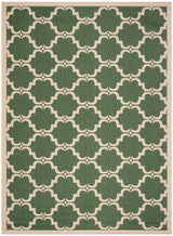 Safavieh Courtyard Cy6009 - 332 Dark Green / Beige Rugs - Safavieh - cy6009 - 332 - 5r