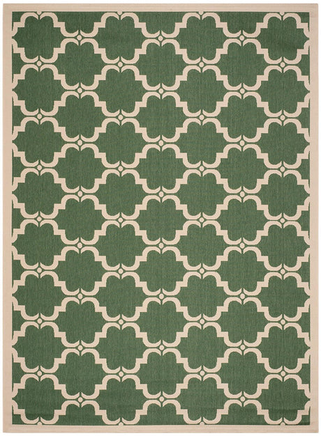 Safavieh Courtyard Cy6009 - 332 Dark Green / Beige Rugs - Safavieh - cy6009 - 332 - 5r