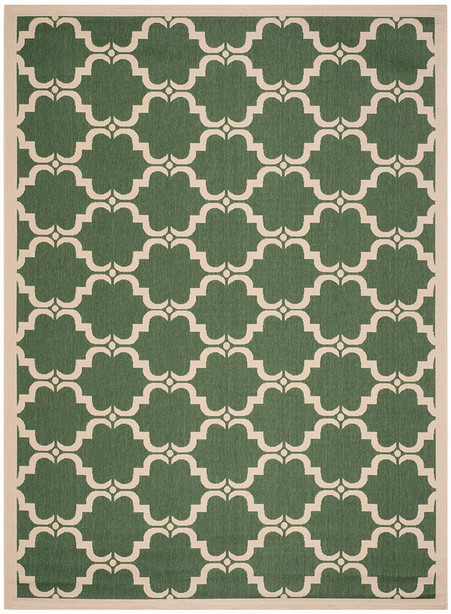 Safavieh Courtyard Cy6009 - 332 Dark Green / Beige Rugs - Safavieh - cy6009 - 332 - 5r