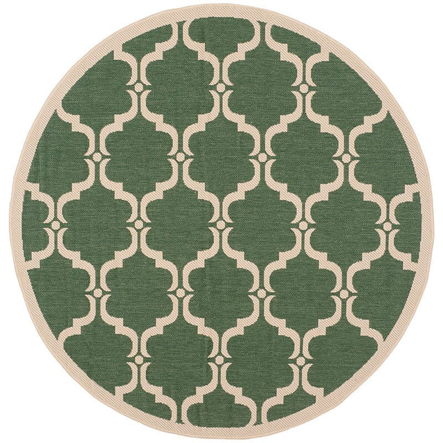 Safavieh Courtyard Cy6009 - 332 Dark Green / Beige Rugs - Safavieh - cy6009 - 332 - 5r