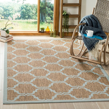 Safavieh Courtyard Cy6009 - 337 Brown / Aqua Rugs - Safavieh - cy6009 - 337 - 2