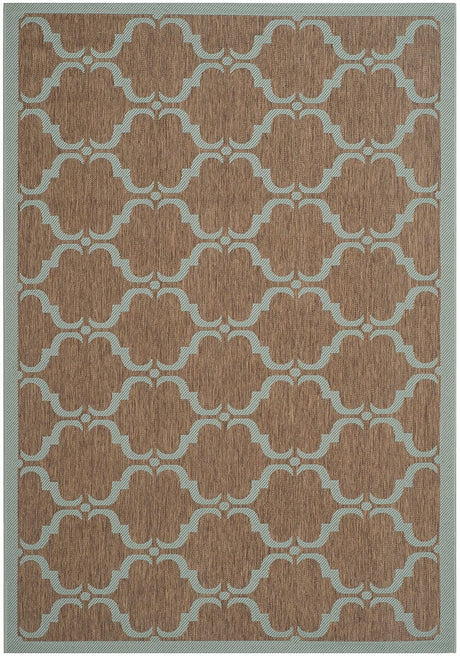 Safavieh Courtyard Cy6009 - 337 Brown / Aqua Rugs - Safavieh - cy6009 - 337 - 2