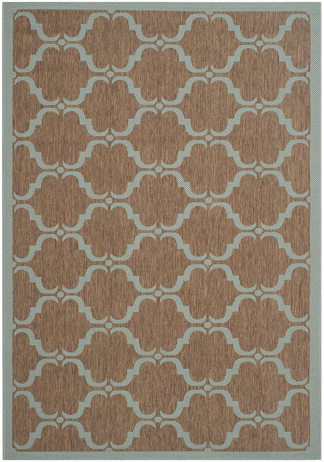 Safavieh Courtyard Cy6009 - 337 Brown / Aqua Rugs - Safavieh - cy6009 - 337 - 2