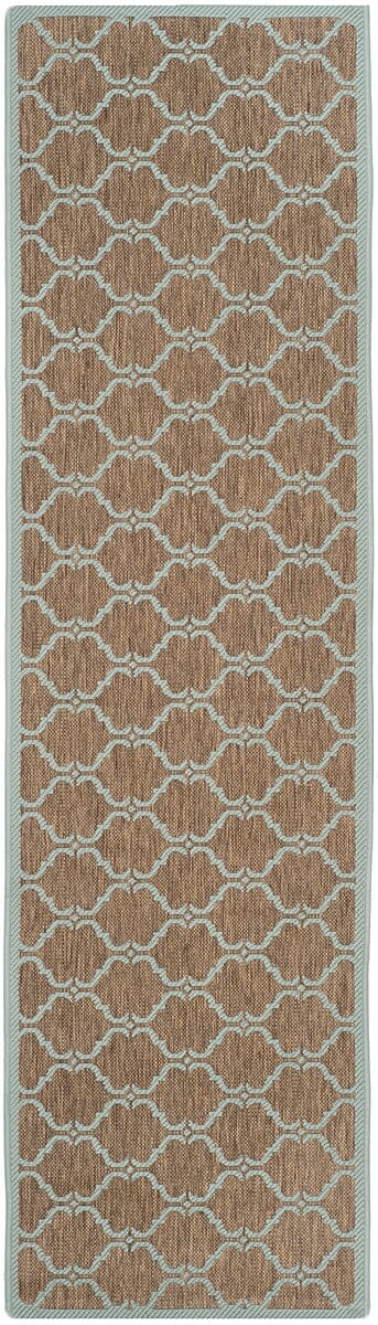 Safavieh Courtyard Cy6009 - 337 Brown / Aqua Rugs - Safavieh - cy6009 - 337 - 27