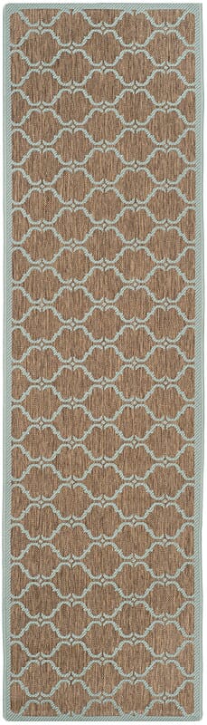 Safavieh Courtyard Cy6009 - 337 Brown / Aqua Rugs - Safavieh - cy6009 - 337 - 28