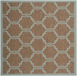 Safavieh Courtyard Cy6009 - 337 Brown / Aqua Rugs - Safavieh - cy6009 - 337 - 5r