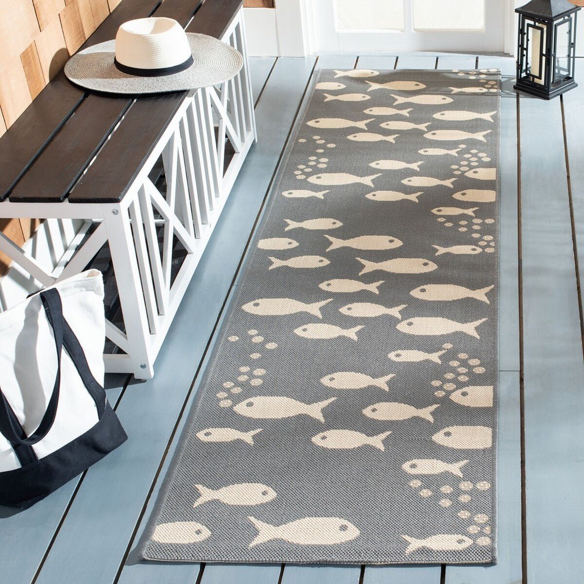Safavieh Courtyard Cy6012 - 236 Dark Grey/Beige Rugs - Safavieh - cy6012 - 236 - 27