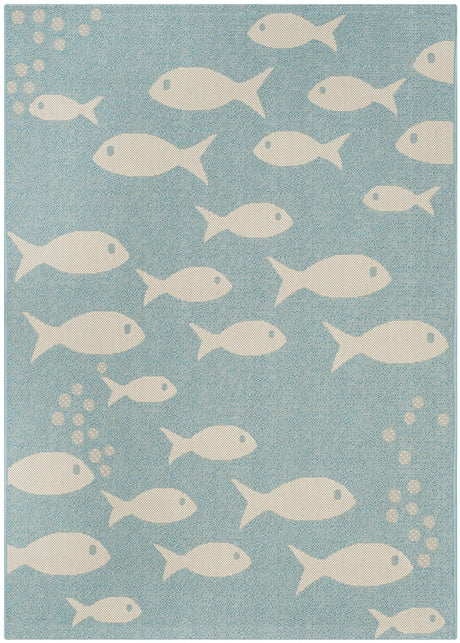 Safavieh Courtyard Cy6012 Aqua/Beige Rug - Safavieh - cy6012 - 223 - 3