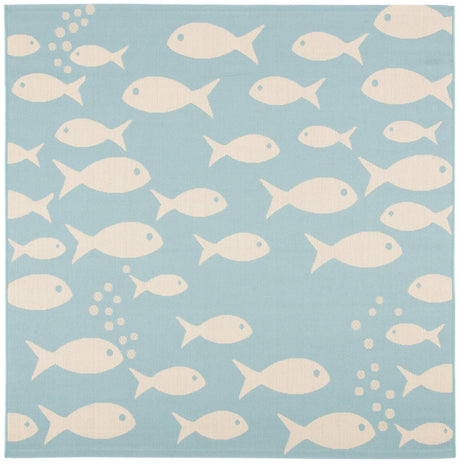 Safavieh Courtyard Cy6012 Aqua/Beige Rug - Safavieh - cy6012 - 223 - 7sq