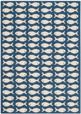 Safavieh Courtyard Cy6013 - 268 Navy / Beige Rugs - Safavieh - cy6013 - 268 - 4