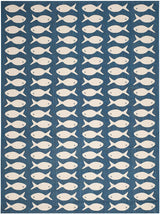 Safavieh Courtyard Cy6013 - 268 Navy / Beige Rugs - Safavieh - cy6013 - 268 - 4