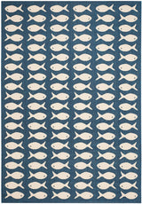 Safavieh Courtyard Cy6013 - 268 Navy / Beige Rugs - Safavieh - cy6013 - 268 - 4