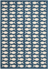 Safavieh Courtyard Cy6013 - 268 Navy / Beige Rugs - Safavieh - cy6013 - 268 - 4